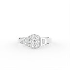 18K Bespoke Baguette Diamond Pave Ring — TOP