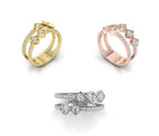 18K Bespoke Round Diamond Ring — 3 COLOR