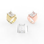 Sterling Silver Diamond Ring — 3 COLOR