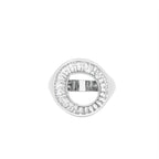 18K White Gold Baguette Diamond Ring — TOP