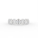 vimg:FJ4625|vimg:FJ4629|vimg:FJ4632|14K White Gold Eternity Oval Diamond Ring — TOP
