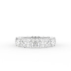 14K White Gold Full Eternity Princess Diamond Ring — TOP