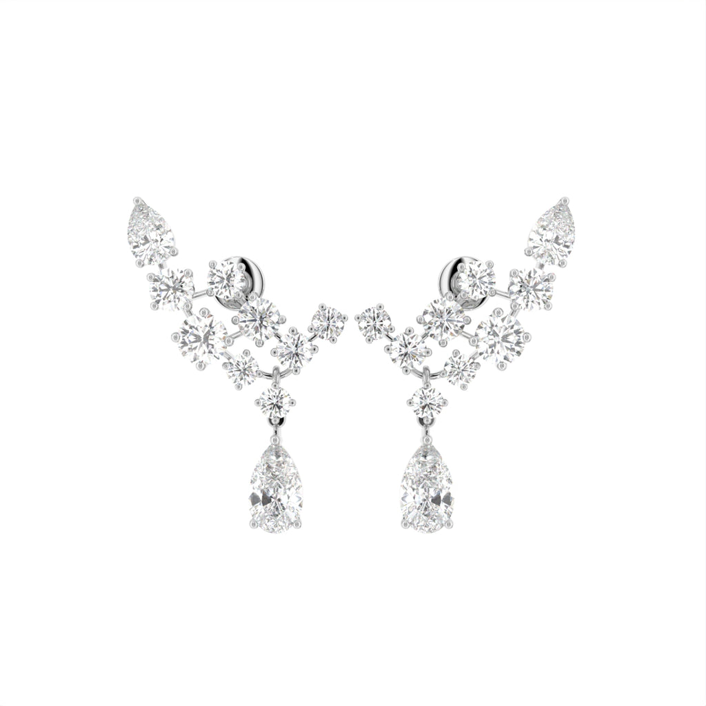 18K Diamond Earrings — TOP