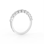 18K Half Eternity Diamond Ring — 3D VIEW