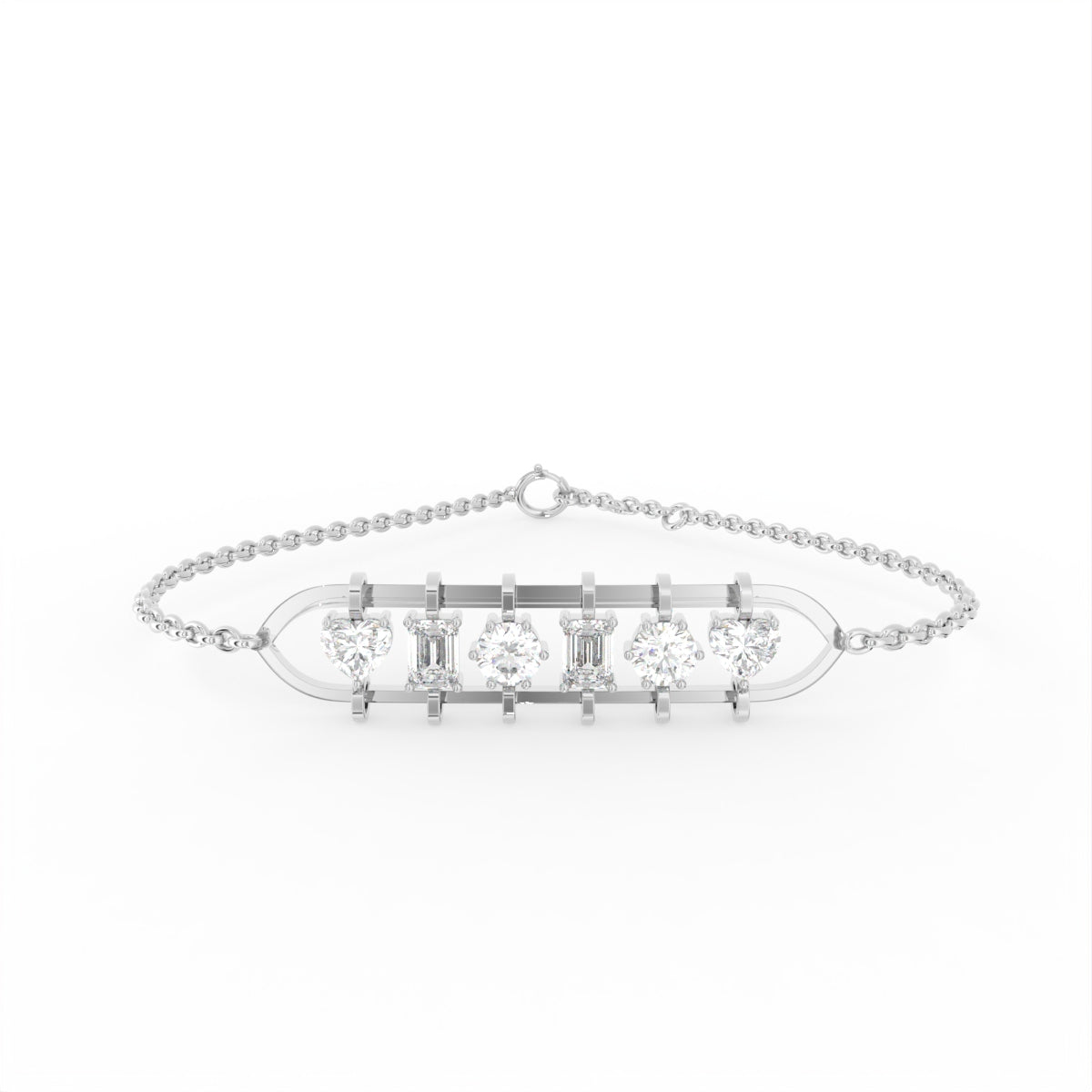 18K Diamond Bar Bracelet — TOP
