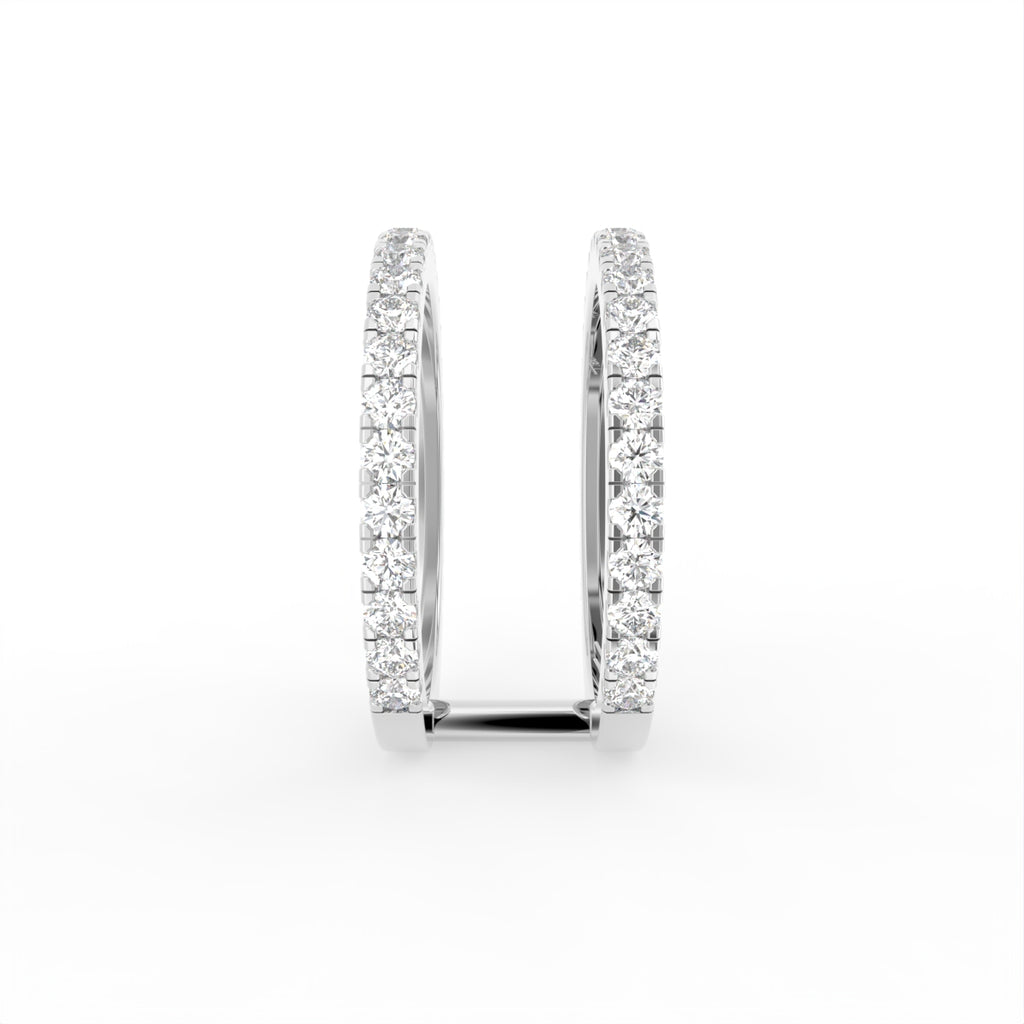 18K Bespoke Pave Diamond Ring — SIDE