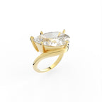Sterling Silver Diamond Ring — IMAGE URL
