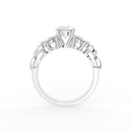 18K Bespoke Round Diamond Ring — FRONT