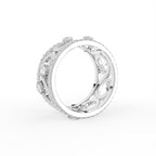 18K Bespoke Openwork Pave Diamond Ring — 3D VIEW