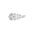 18K White Gold Bespoke Round Diamond Ring — TOP