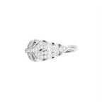 18K White Gold Bespoke Round Diamond Ring — TOP