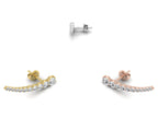 vimg:FJ4781|vimg:FJ4782|vimg:FJ4783|14K White Gold Bespoke Diamond Earrings — 3 COLOR