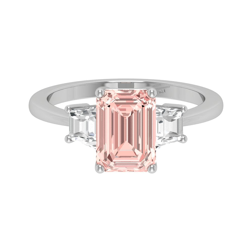 vimg:FJ2421|18K Trilogy Radiant Diamond Ring — TOP