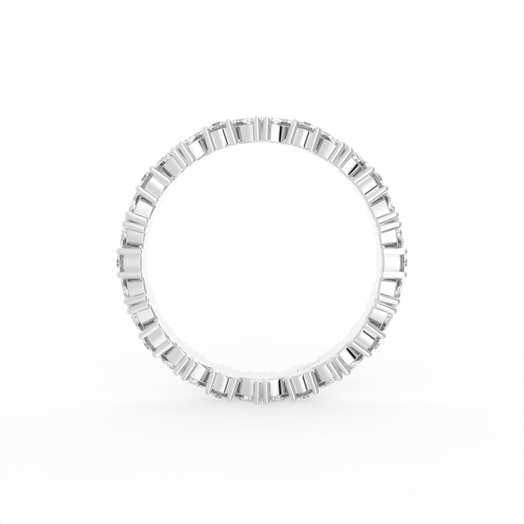 18K Full Eternity Marquise Diamond Ring — FRONT