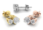 vimg:FJ4721|vimg:FJ6634|14K White Gold Pear Diamond Stud Earrings — 3 COLOR