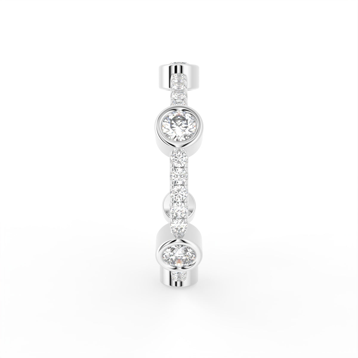 vimg:FJ3003|vimg:FJ3004|vimg:FJ3063|18K Round Diamond Eternity Ring — SIDE