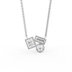 18K Diamond Pendant — FRONT