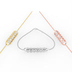 18K Diamond Bar Bracelet — 3 COLOR