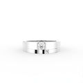 18K Round Solitaire Diamond Ring — TOP