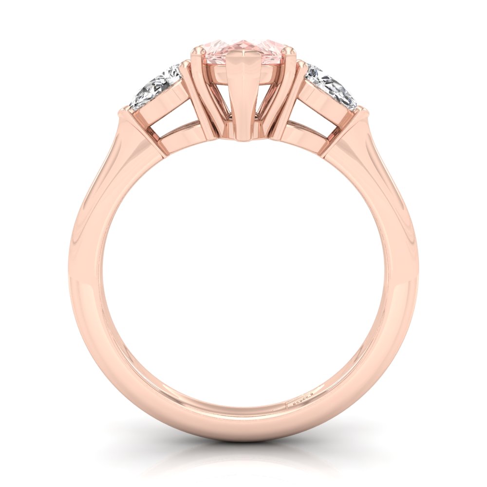 vimg:Z00295|18K Trilogy Pink Marquise Diamond Ring — FRONT