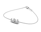 vimg:FJ1319|vimg:FJ2057|18K White Gold Arabic Alphabet Round Diamond Bracelet — 3D VIEW