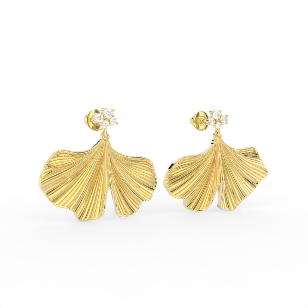 Sterling Silver Round Diamond Earrings — IMAGE URL