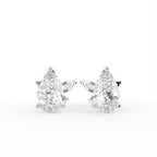18K Pear Butterfly Diamond Earrings — TOP