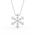 vimg:FJ6483|vimg:FJ6484|vimg:FJ6485|vimg:FJ6486|18K White Gold Snowflake Round Diamond Pendant — FRONT