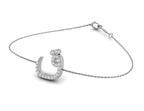 18K Arabic Alphabet Diamond Bracelet — 3D VIEW