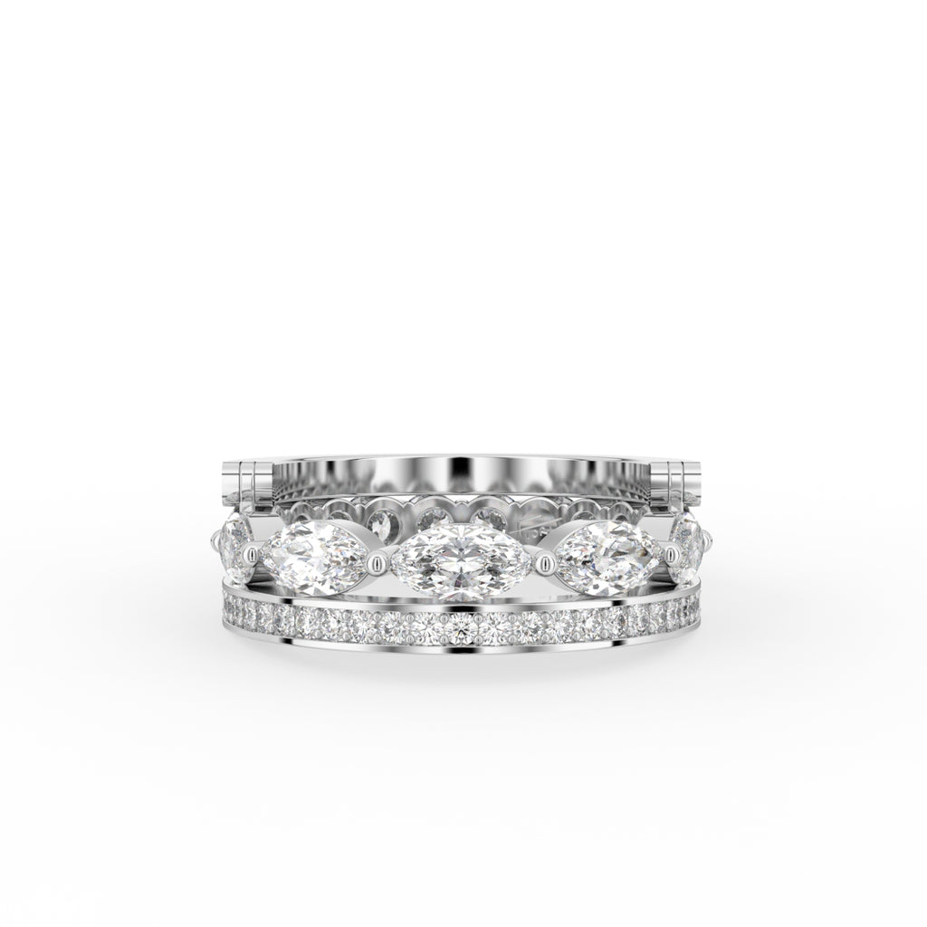 18K Bespoke Diamond Ring — TOP