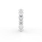 14K White Gold Eternity Round Diamond Ring — SIDE