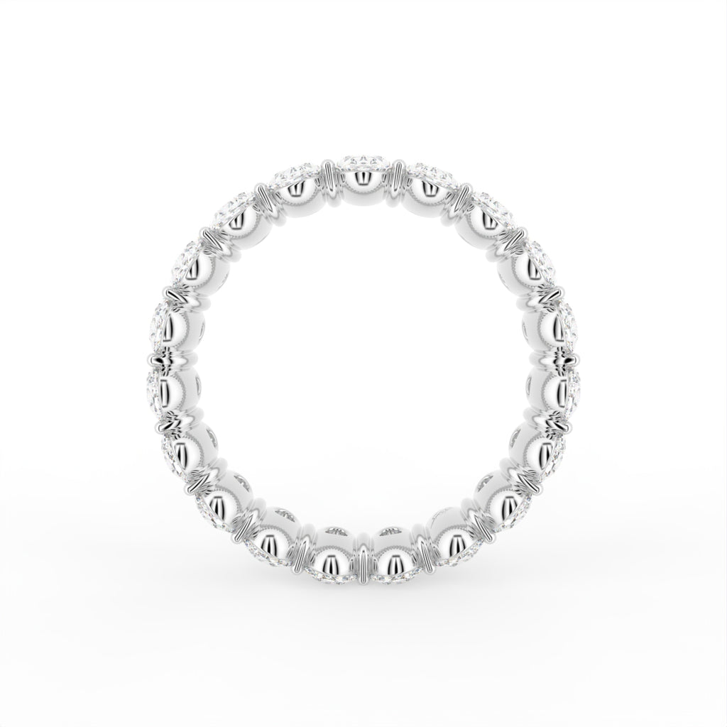 vimg:FJ4094|vimg:FJ4095|vimg:FJ4096|vimg:FJ3872|vimg:FJ3873|vimg:FJ3874|vimg:FJ4092|14K White Gold Full Eternity Oval Diamond Ring — FRONT