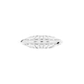 14K White Gold Baguette Diamond Dome Ring — TOP