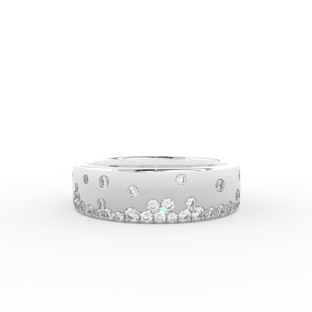 vimg:FJ6630|vimg:FJ6626|18K Round Diamond Band Ring — TOP