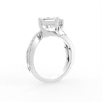 vimg:Z00227|18K Princess Diamond Solitaire Engagement Ring — 3D VIEW