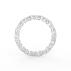 18K White Gold Pear Eternity Diamond Ring — FRONT