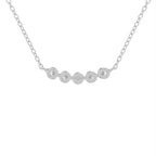 18K Geometric Round Diamond Pendant — BACK