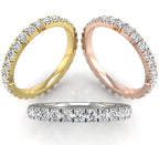 18K Eternity Diamond Ring — 3 COLOR