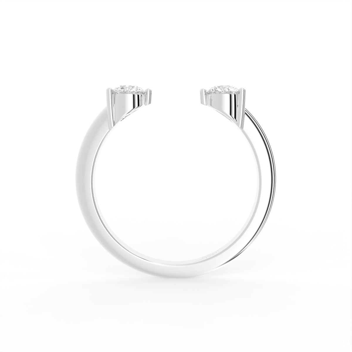 18K Bespoke Diamond Ring — FRONT