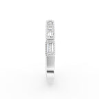 18K Yellow Gold Baguette Eternity Diamond Ring — SIDE
