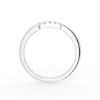 18K Rose Gold Round Diamond Eternity Ring — FRONT