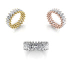 18K Eternity Diamond Ring — 3 COLOR