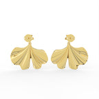 Sterling Silver Round Diamond Earrings — FRONT/BACK