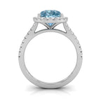 vimg:FJ1011|18K White Gold Halo Pear Diamond Ring — FRONT