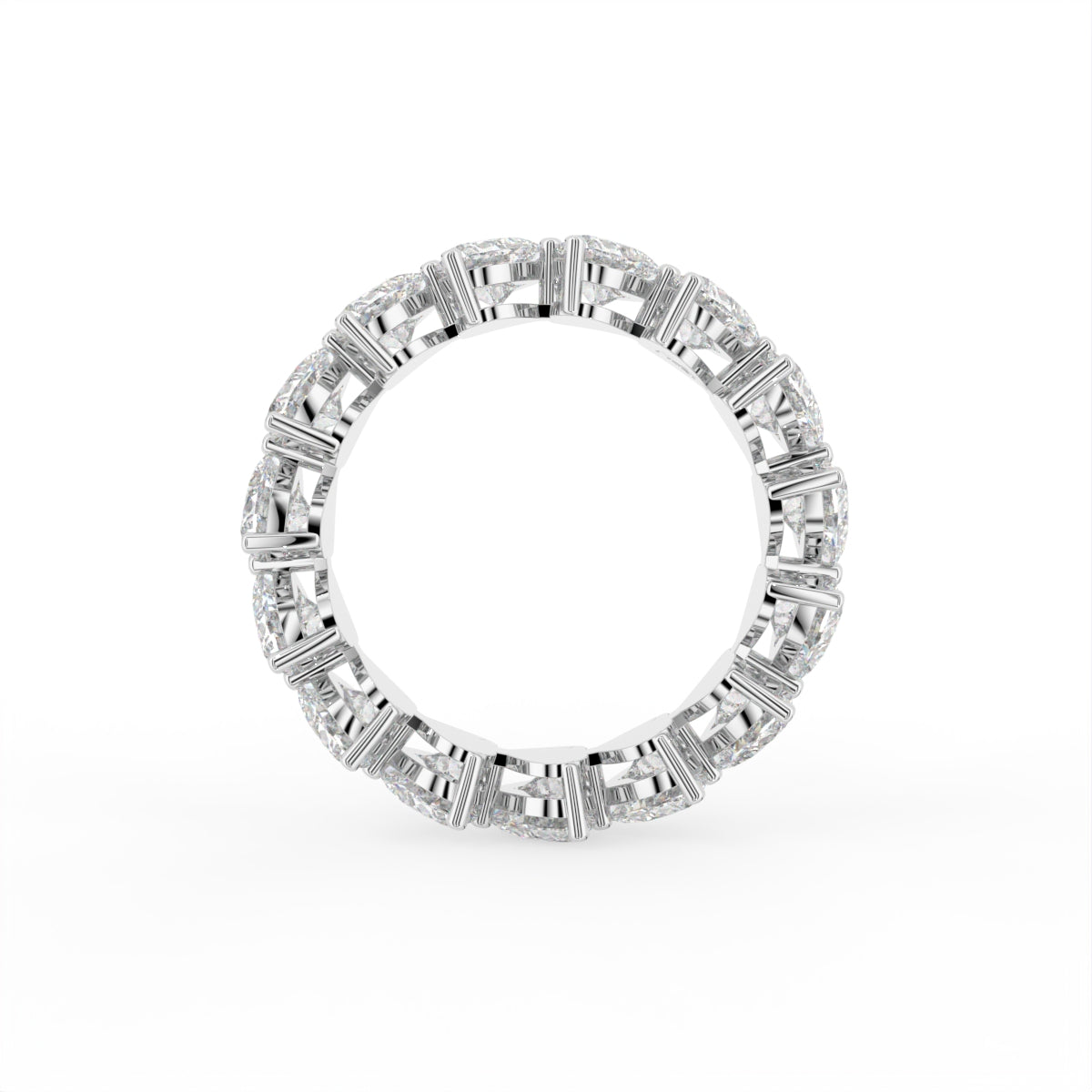 18K Eternity Diamond Ring — FRONT