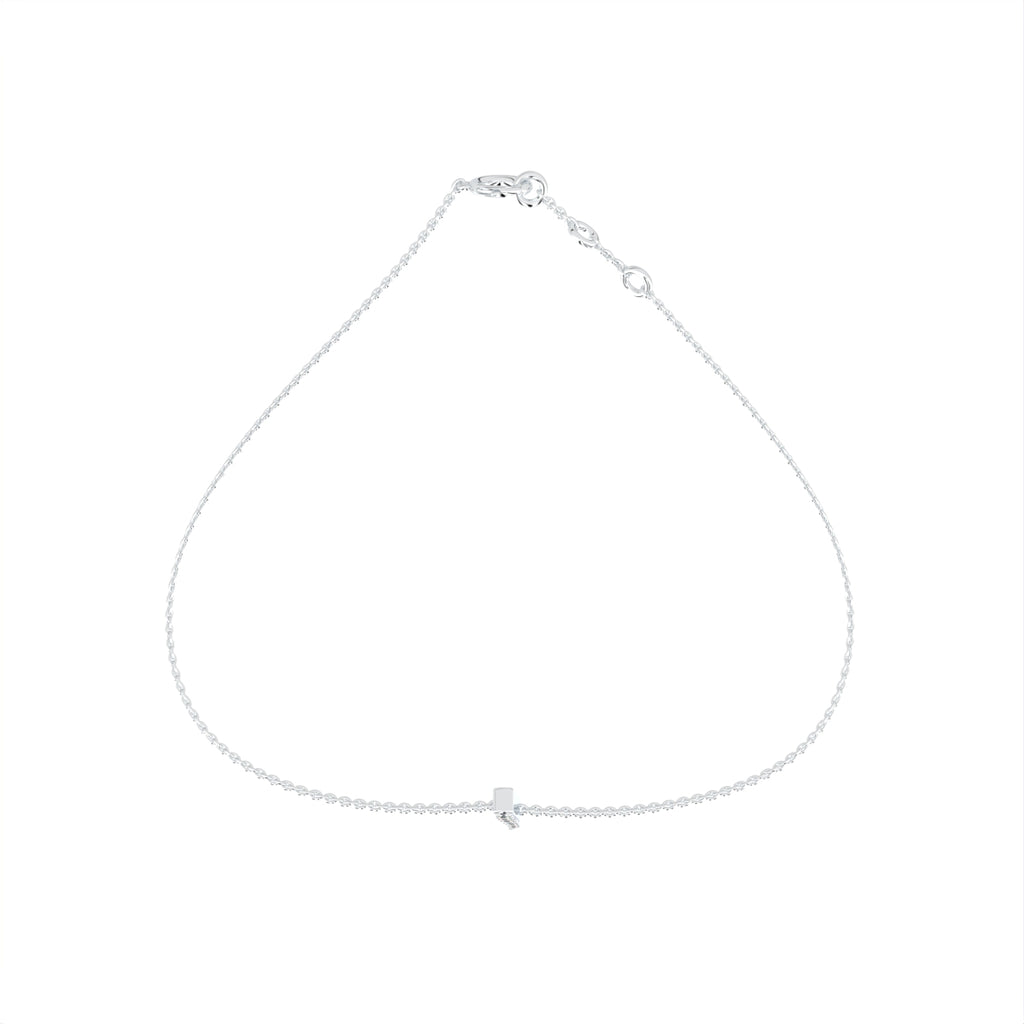 18K Arabic Alphabet Diamond Bracelet — FRONT