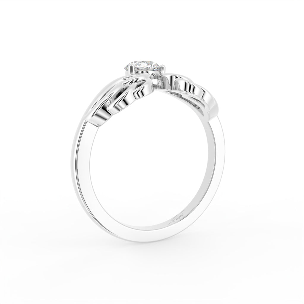 vimg:FJ1363|vimg:FJ1364|18K Round Diamond Ring — 3D VIEW