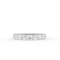 18K Full Eternity Round Diamond Ring — TOP