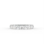 18K Full Eternity Round Diamond Ring — TOP