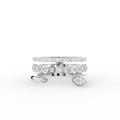 14K White Gold Round Diamond Ring — TOP